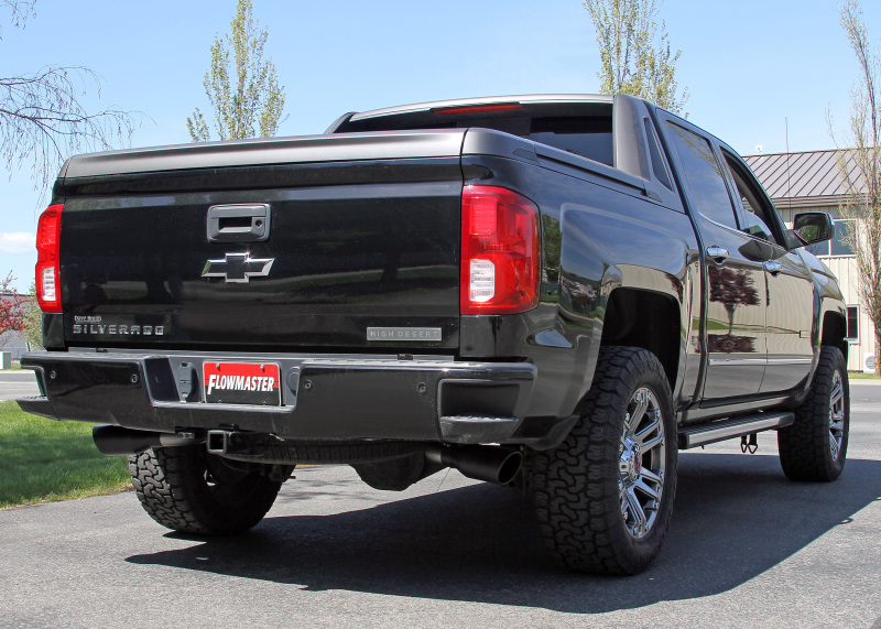 Chevrolet Silverado 1500 Performance Exhaust - Flowmaster - FlowFX Cat-Back Dual Side Exit - Black - `11-`18