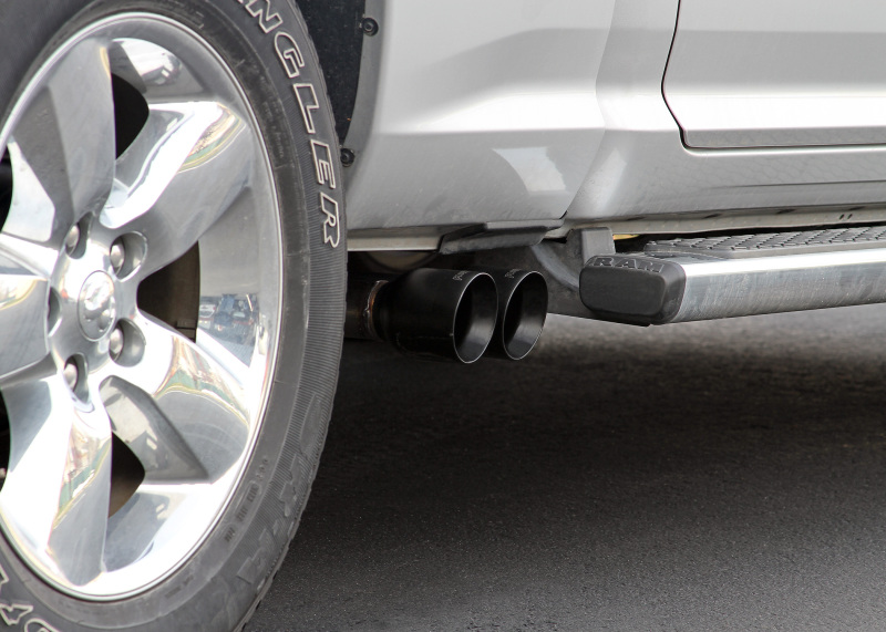 Dodge RAM 1500 Performance Exhaust - Flowmaster - FlowFX Cat-Back, Dual Same Side Out Exit, Black Ceramic Tips - Black - `09-`24