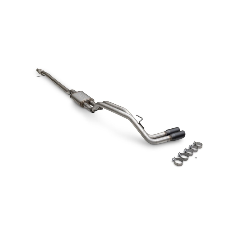 Ford Ranger Performance Exhaust - Rear - Flowmaster - Flow FX Cat-Back, Dual Same Side Exit - Black - `19-`23