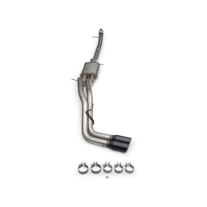 Ford Ranger Performance Exhaust - Rear - Flowmaster - Flow FX Cat-Back, Dual Same Side Exit - Black - `19-`23