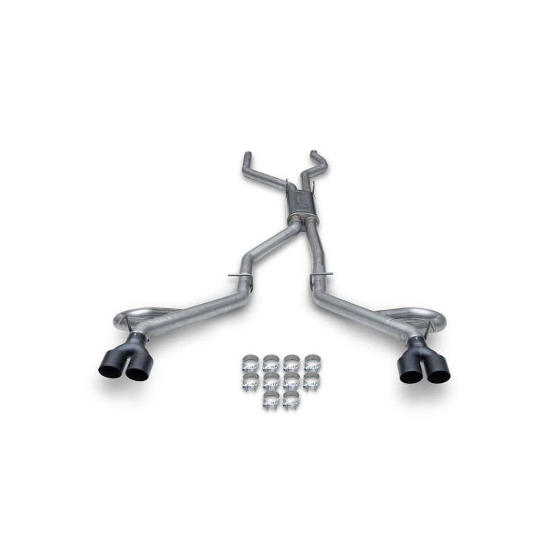 Lincoln Aviator Performance Exhaust - Dual Rear Exit - Flowmaster - Flow FX Cat-Back, Dual 3.50-inch Tips, Helmholtz Resonators - Black - `20-`26