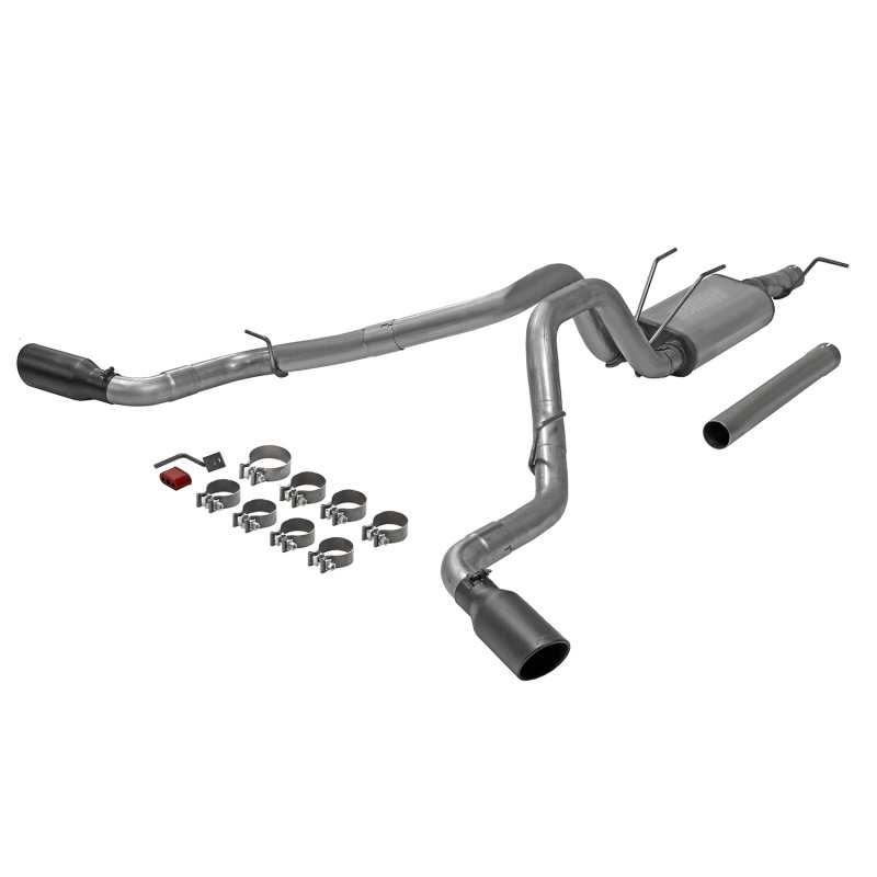 Ford F250 Super Duty Performance Exhaust - Dual Side Exit - Flowmaster - FlowFX Cat Back - Black - `17-`25