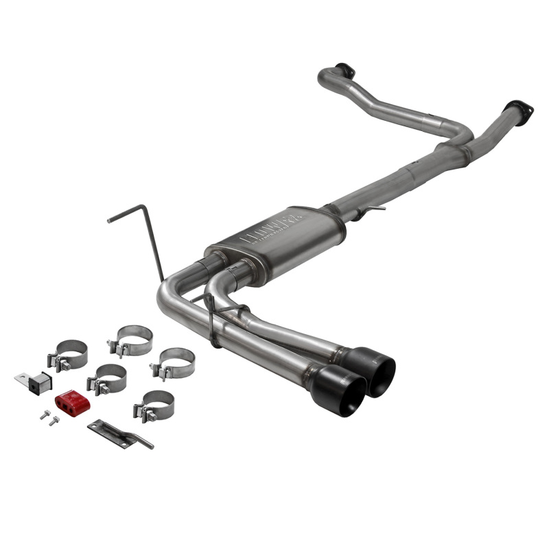 Nissan Titan Performance Exhaust - Flowmaster - Flow FX Cat-Back Dual Same Side Out Exit - Black - `17-`24