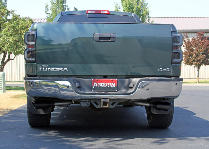 Toyota Tundra Performance Exhaust - Dual Side Exit - Flowmaster - Flow FX Cat-Back - Black - `07-`09