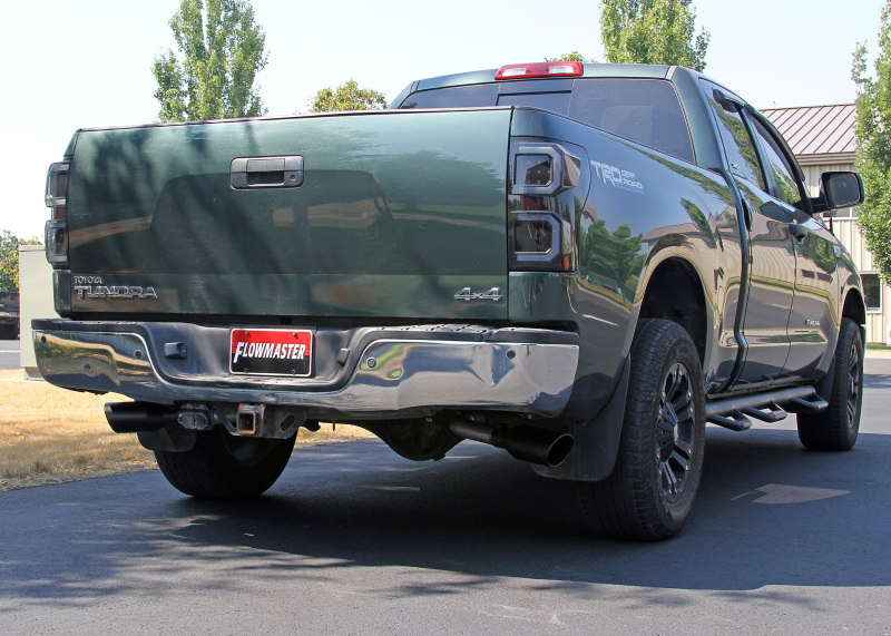 Toyota Tundra Performance Exhaust - Dual Side Exit - Flowmaster - Flow FX Cat-Back - Black - `07-`09