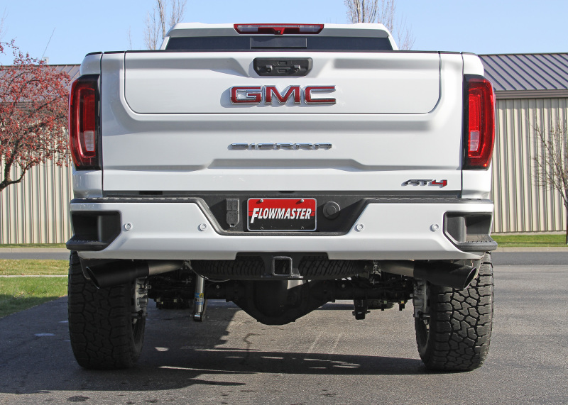 Chevrolet 2500HD Performance Exhaust - Dual Side Exit - Flowmaster - Flow FX Cat-Back - Black - `20-`25