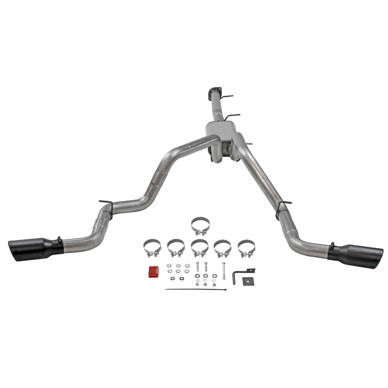 Chevrolet 3500HD Performance Exhaust - Dual Side Exit - Flowmaster - Flow FX Cat-Back - Black - `20-`25