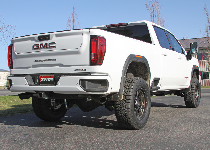 Chevrolet 3500HD Performance Exhaust - Dual Side Exit - Flowmaster - Flow FX Cat-Back - Black - `20-`25