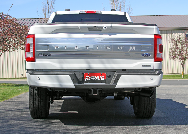 Ford F-150 Performance Exhaust - Flowmaster - Flow FX Cat Back, Single Out Side Exit - Black - `21-`26