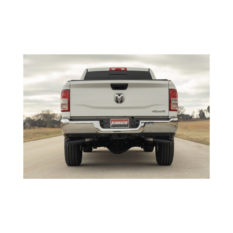 RAM 2500 Performance Exhaust - Dual Rear Exit - Flowmaster - Flow FX Cat-Back - Black - `14-`24