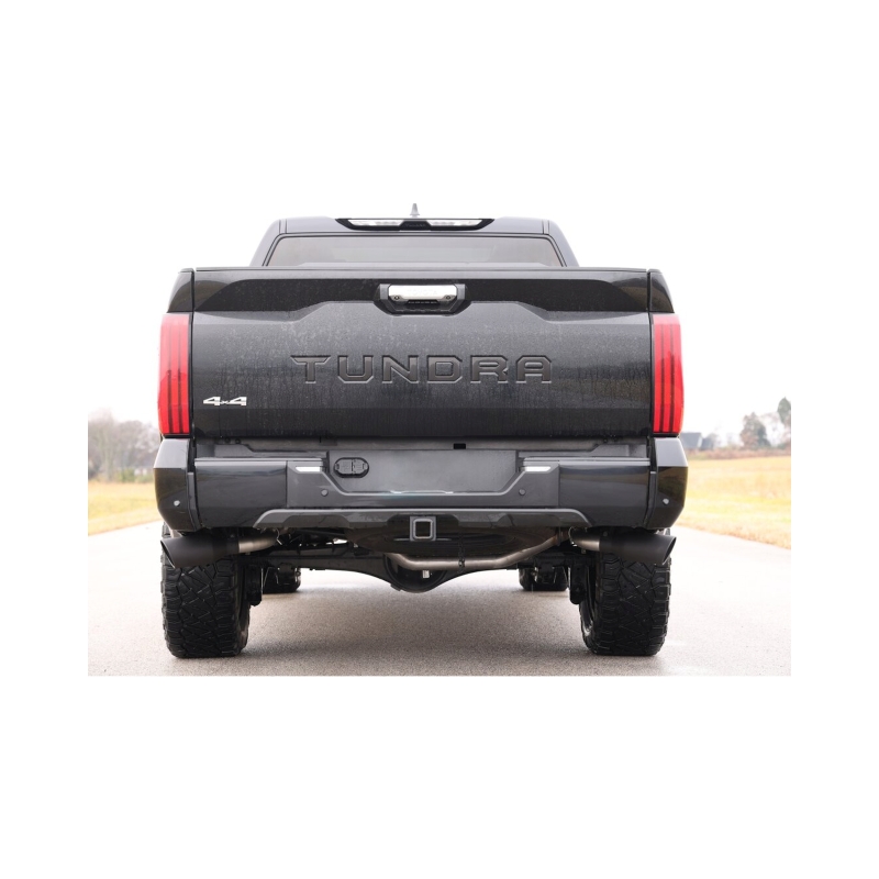 Toyota Tundra Performance Exhaust - Dual Side Exit - Flowmaster - Cat Back, Flow FX, Stainless Steel - Black - `22-`26