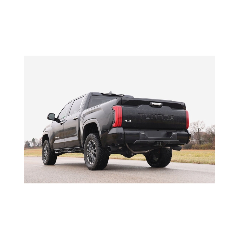 Toyota Tundra Performance Exhaust - Dual Side Exit - Flowmaster - Cat Back, Flow FX, Stainless Steel - Black - `22-`26