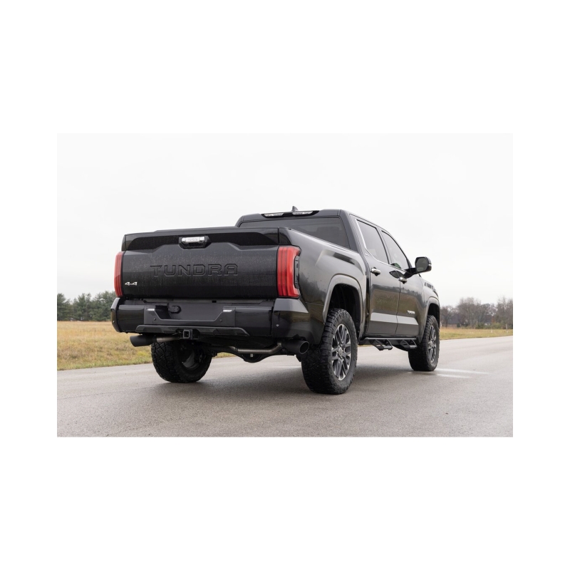Toyota Tundra Performance Exhaust - Dual Side Exit - Flowmaster - Cat Back, Flow FX, Stainless Steel - Black - `22-`26