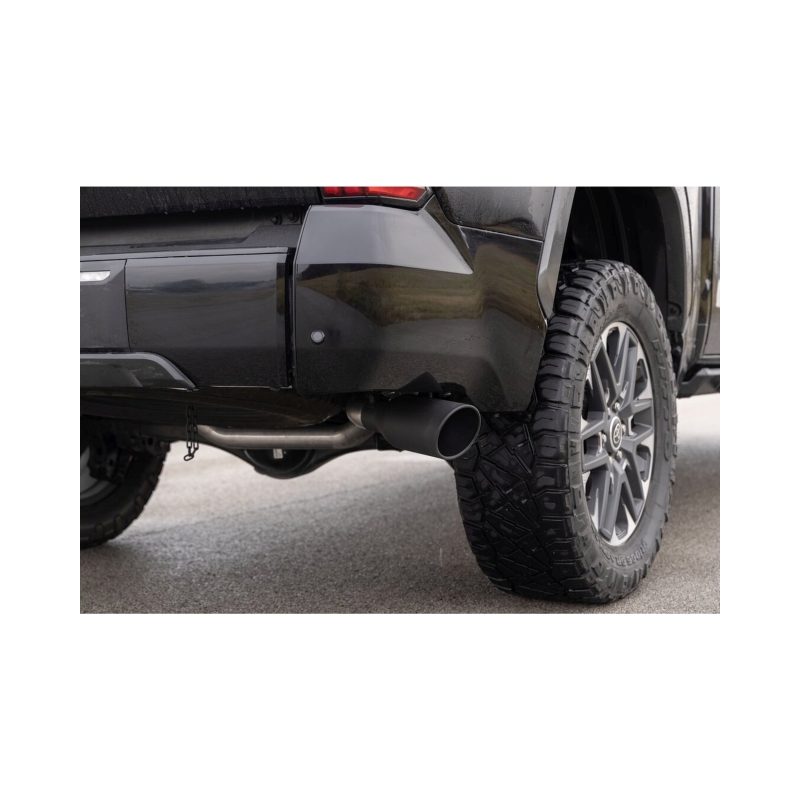 Toyota Tundra Performance Exhaust - Dual Side Exit - Flowmaster - Cat Back, Flow FX, Stainless Steel - Black - `22-`26
