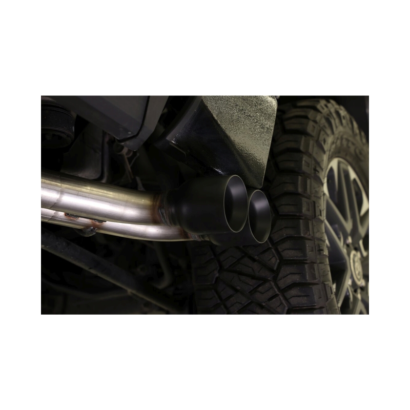 Toyota Tundra Performance Exhaust - Dual Side Exit - Flowmaster - Flow FX Cat-Back - Black - `22-`26