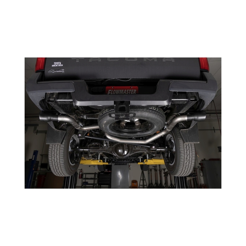 Toyota Tacoma Performance Exhaust - Flowmaster - Flow FX Cat-Back Dual Exit - Black - `24-`26
