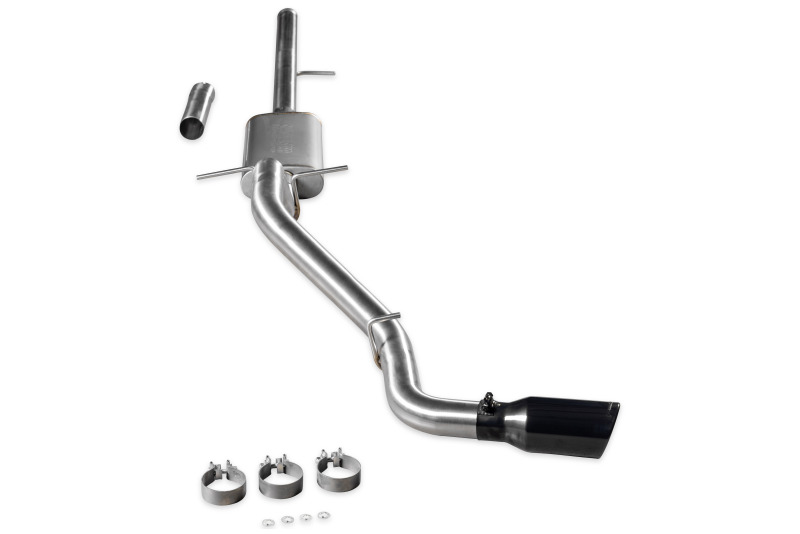 Chevrolet Silverado 1500 Performance Exhaust - Rear - Flowmaster - Cat-Back Signature Series - Black Chrome - `14-`18