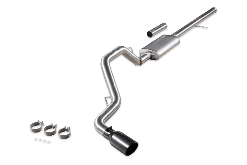 Chevrolet Silverado 1500 Performance Exhaust - Rear - Flowmaster - Cat-Back Signature Series - Black Chrome - `14-`18