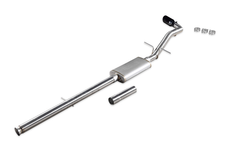 GMC Sierra 1500 Performance Exhaust - Rear - Flowmaster - Cat-Back Signature Series - Black Chrome - `14-`18