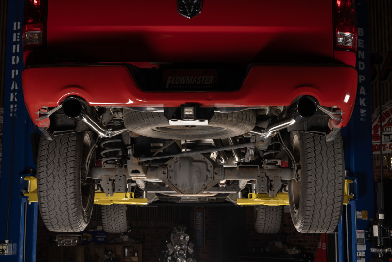 RAM 1500 Performance Exhaust - Rear - Flowmaster - Signature Series Cat-Back - Brushed Stainless Steel - `09-`24