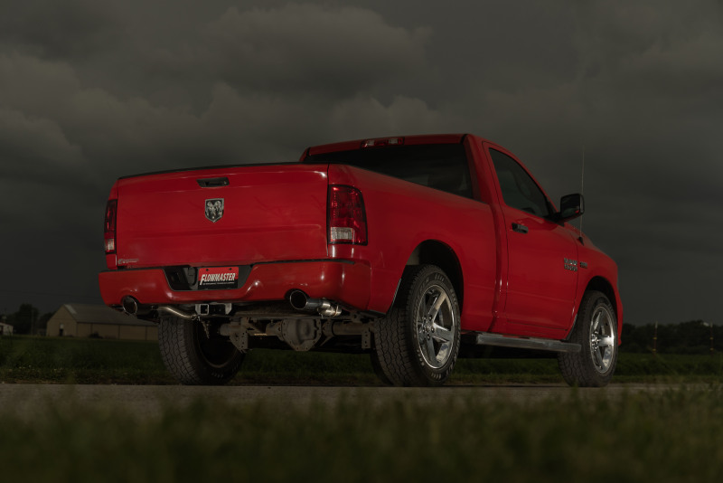 RAM 1500 Performance Exhaust - Rear - Flowmaster - Signature Series Cat-Back - Brushed Stainless Steel - `09-`24