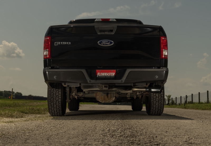 Ford F-150 Performance Exhaust - Rear - Flowmaster - Signature Series Cat-Back - Brushed Stainless Steel - `15-`20