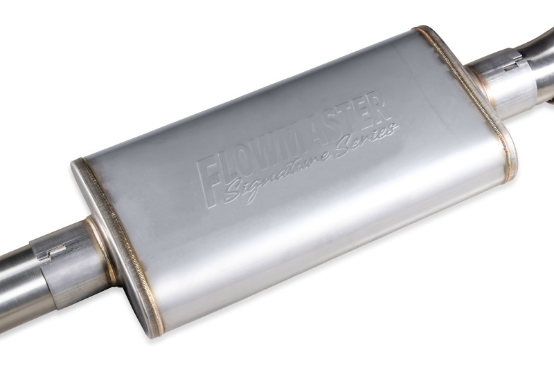 Ford F-150 Performance Exhaust - Rear - Flowmaster - Signature Series Cat-Back - Brushed Stainless Steel - `15-`20