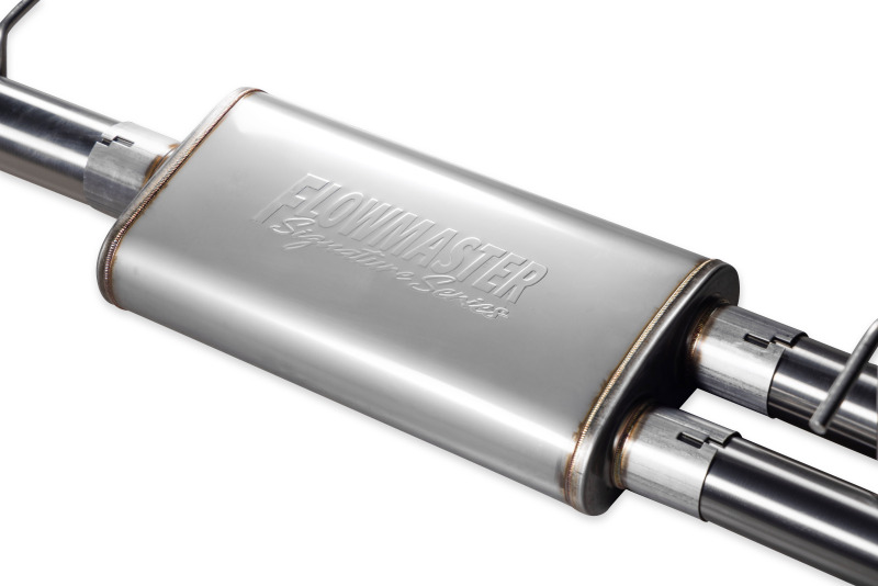 Ram 1500 Performance Exhaust - Rear - Flowmaster - Signature Series Cat Back - Black Chrome - `19-`24