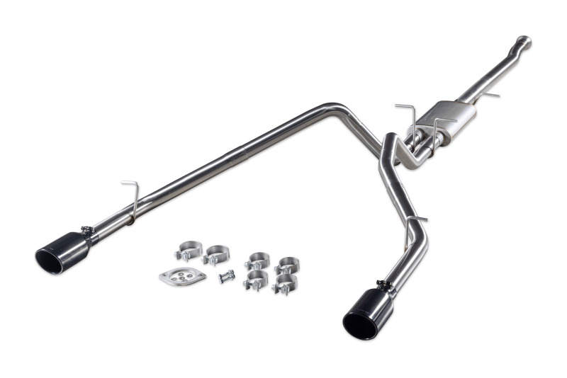 Ram 1500 Performance Exhaust - Rear - Flowmaster - Signature Series Cat Back - Black Chrome - `19-`24
