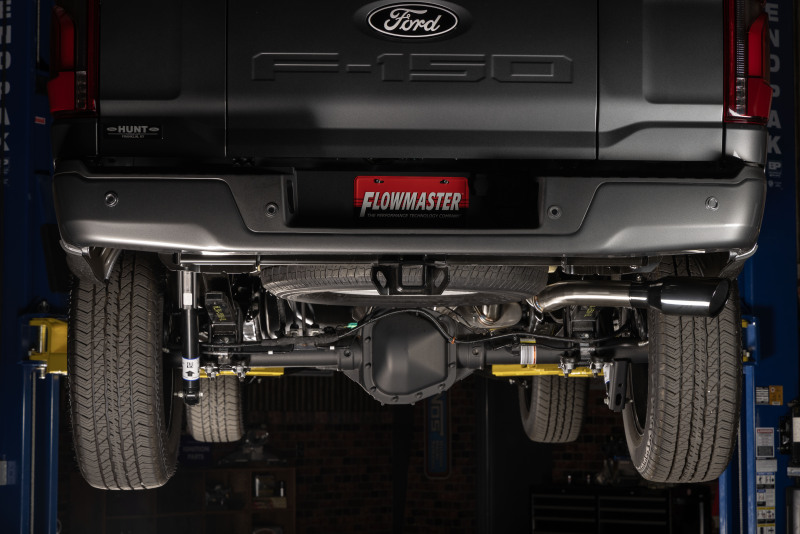 Ford F-150 Performance Exhaust - Rear - Flowmaster - Signature Series Cat-Back - Black - `21-`26