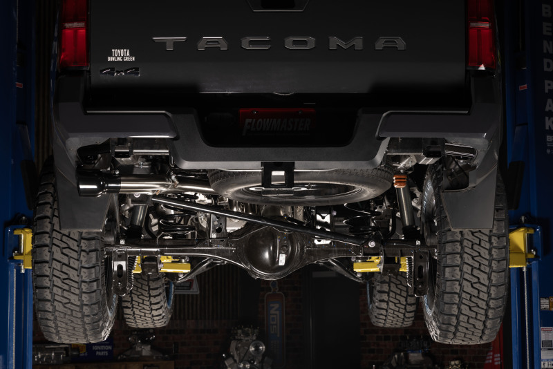 Toyota Tacoma Performance Exhaust - Rear - Flowmaster - Signature Series Cat-Back - Black Chrome - `24-`26