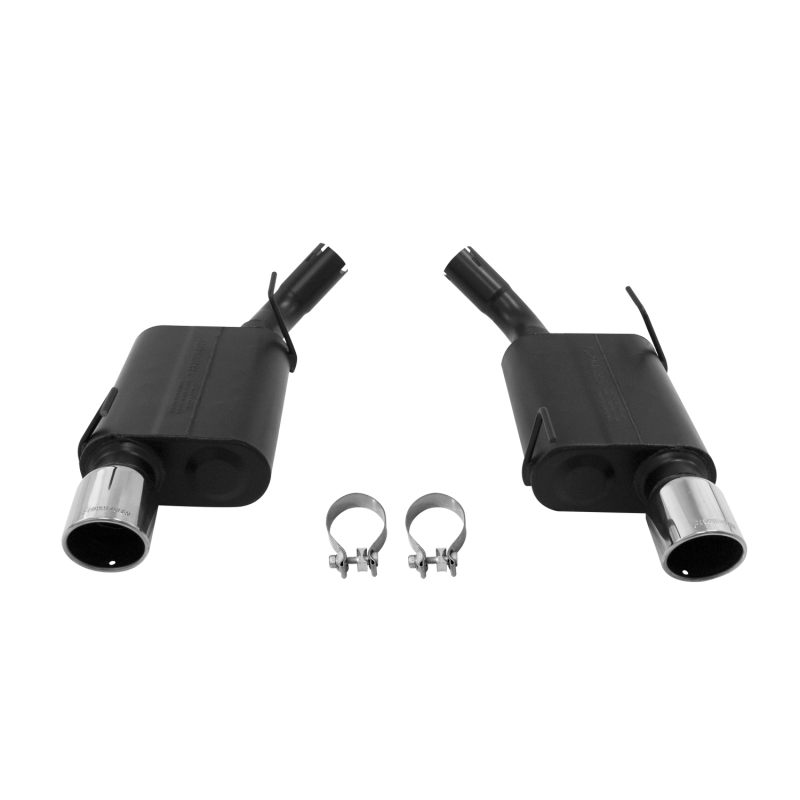 Ford Mustang GT Performance Exhaust - Flowmaster - American Thunder Axle-Back - Polished Stainless Steel - `05-`10