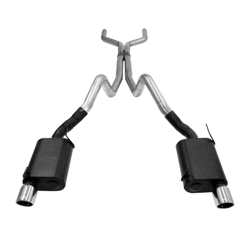 Ford Mustang Performance Exhaust - Flowmaster - American Thunder Cat-Back + Scavenger Series X-pipe - `05-`10