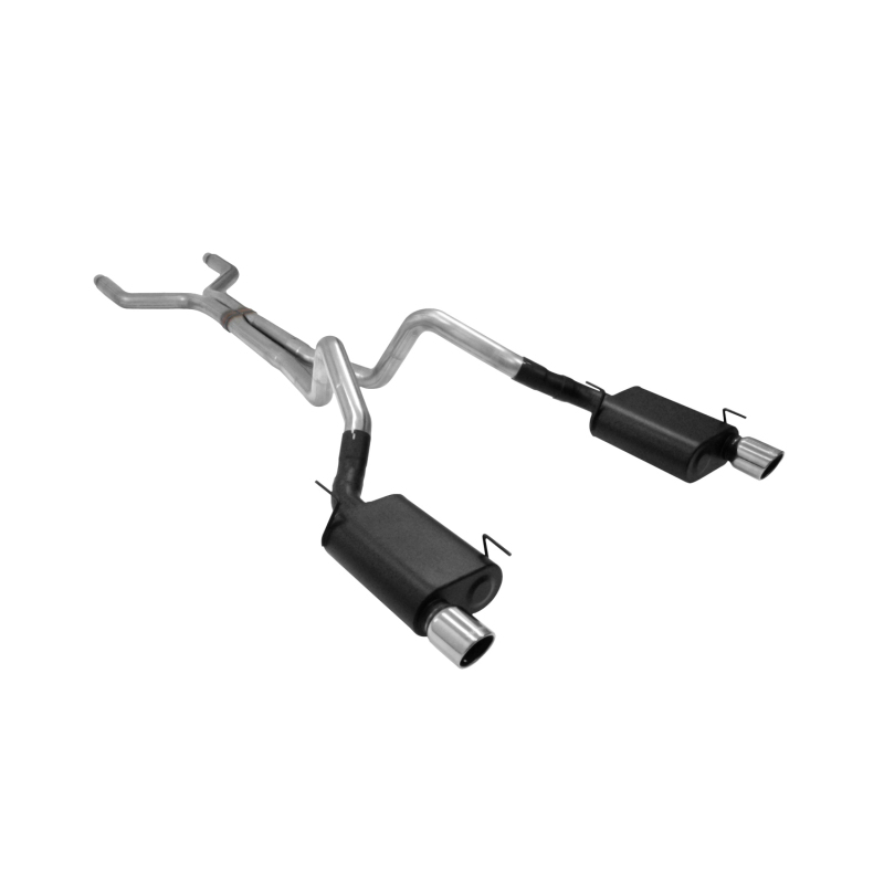Ford Mustang Performance Exhaust - Flowmaster - American Thunder Cat-Back + Scavenger Series X-pipe - `05-`10