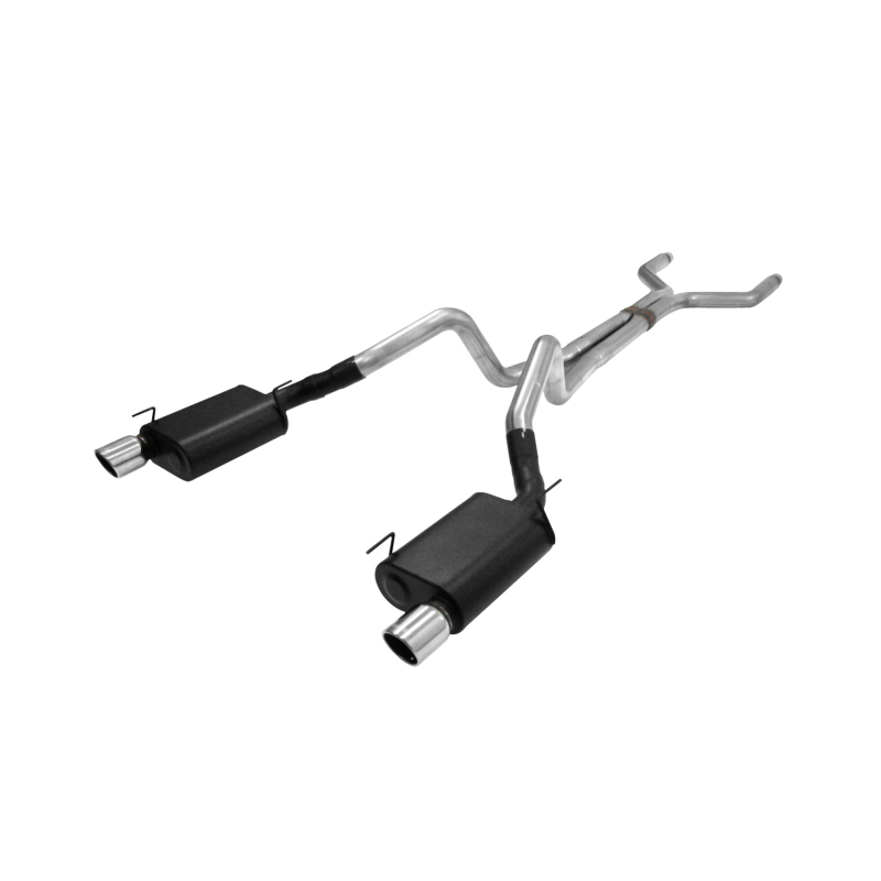 Ford Mustang Performance Exhaust - Flowmaster - American Thunder Cat-Back + Scavenger Series X-pipe - `05-`10