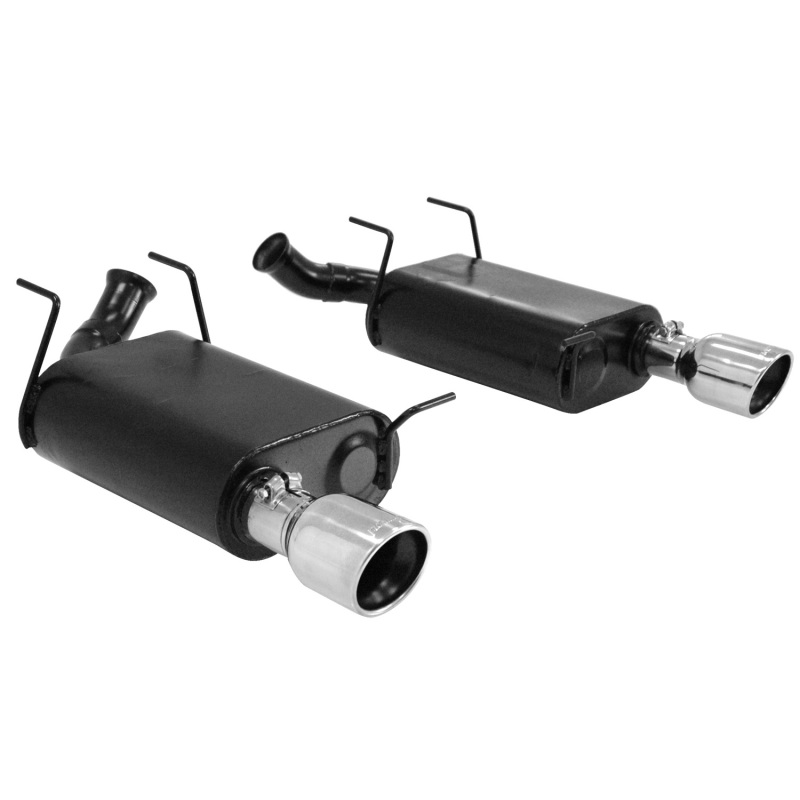 Ford Mustang Performance Exhaust - Rear - Flowmaster - Force II, Axle-Back, 60 Series Mufflers - Polished Stainless Steel - `11-`14