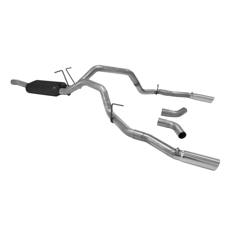 Ford F-250 Performance Exhaust - Flowmaster - Force II Cat-Back with 50 HD Series Muffler - Polished - `08-`13