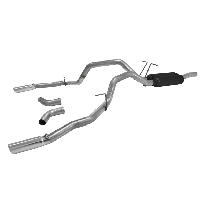 Ford F-250 Performance Exhaust - Flowmaster - Force II Cat-Back with 50 HD Series Muffler - Polished - `08-`13