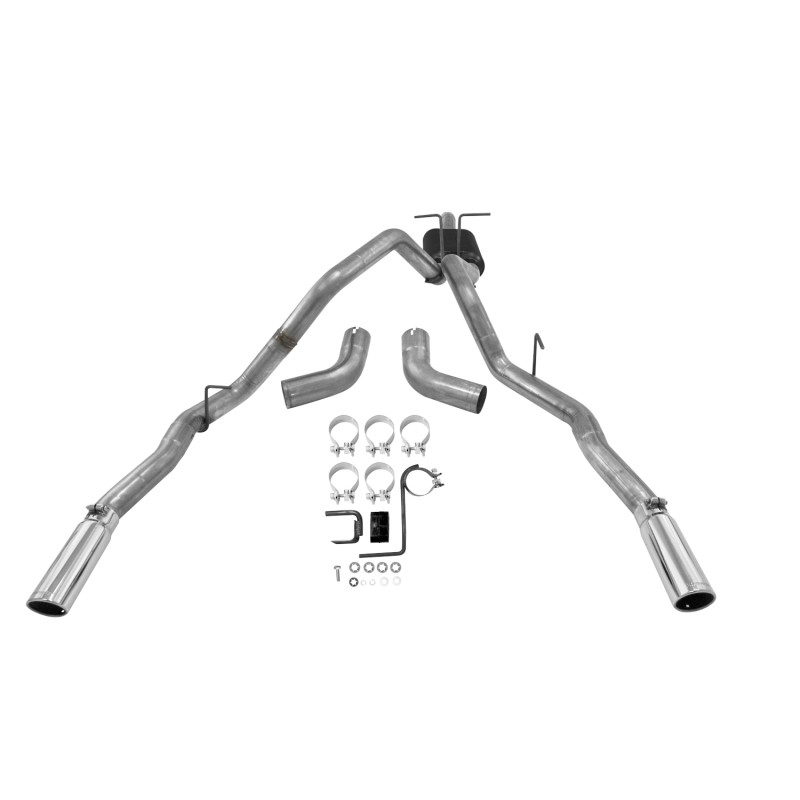 Ford F-250 Performance Exhaust - Flowmaster - Force II Cat-Back with 50 HD Series Muffler - Polished - `08-`13