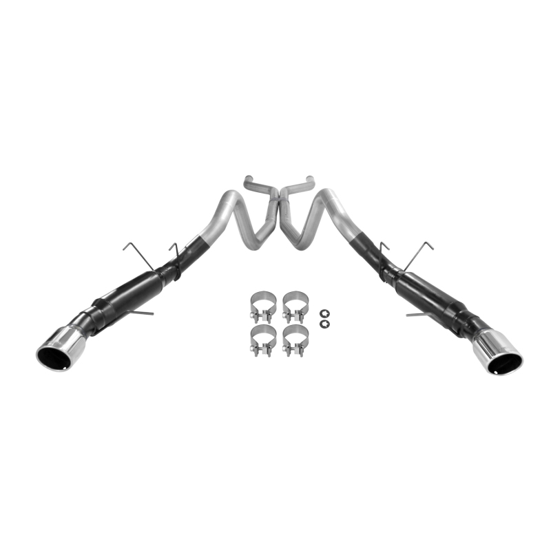 Ford Mustang GT Performance Exhaust - Flowmaster - Outlaw Cat-Back - Polished - `11-`12