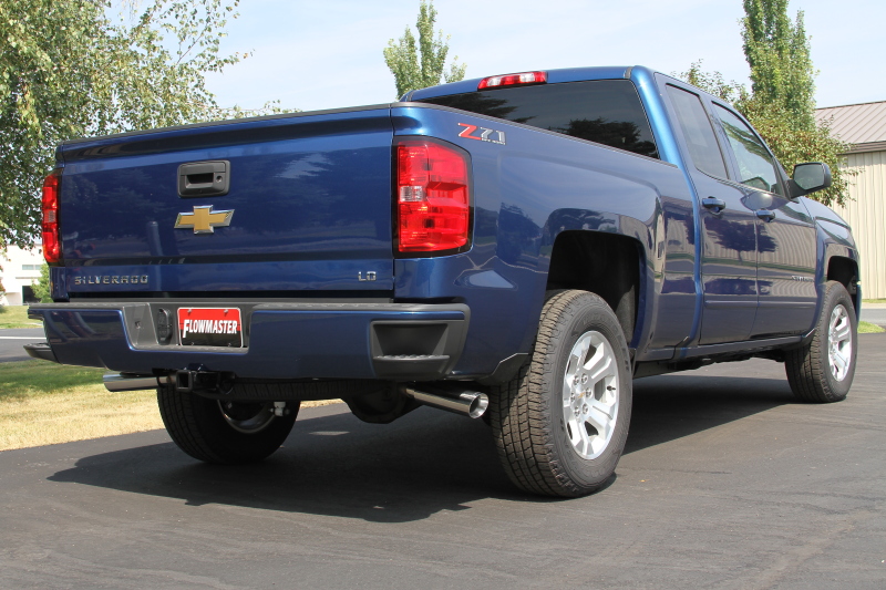 Chevrolet Silverado 1500 Performance Exhaust - Rear - Flowmaster - Cat Back, Force II, Super 50 Series - `14-`19
