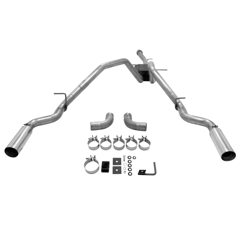 GMC Sierra 1500 Performance Exhaust - Dual Exit - Flowmaster - American Thunder Cat-Back - `14-`19