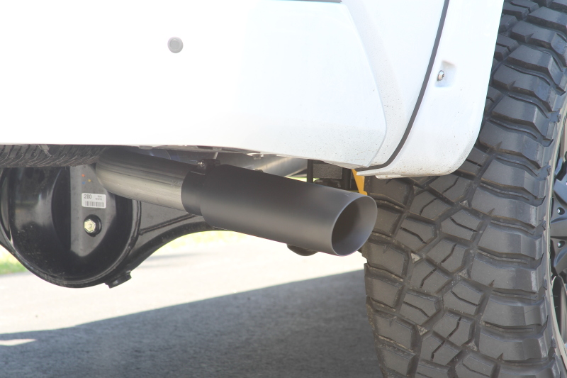 Toyota Tundra Performance Exhaust - Flowmaster - Outlaw Cat-Back, Super 10 Muffler, Dual Tailpipes, 4.00-inch Black Ceramic Coated Tips - Black - `09-`21