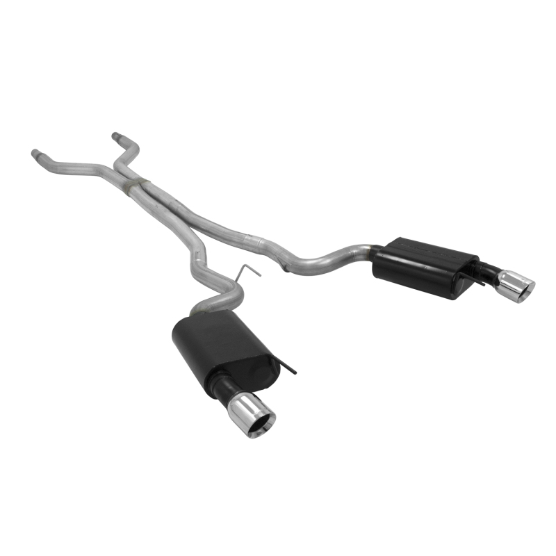 Ford Mustang Performance Exhaust - Flowmaster - American Thunder Cat-Back - Polished Stainless Steel - `15-`17