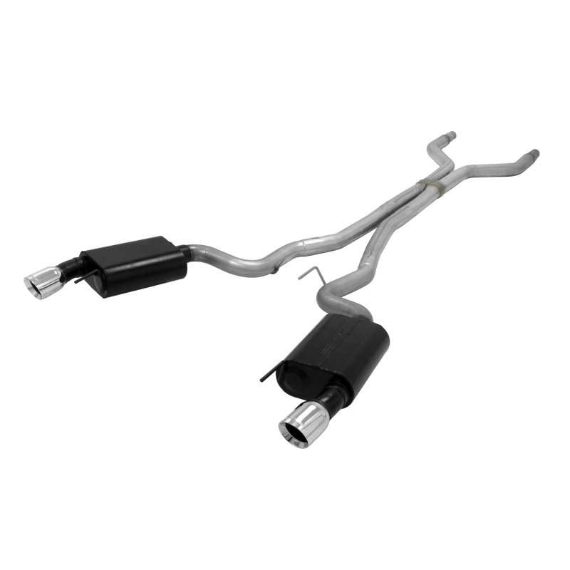Ford Mustang Performance Exhaust - Flowmaster - American Thunder Cat-Back - Polished Stainless Steel - `15-`17