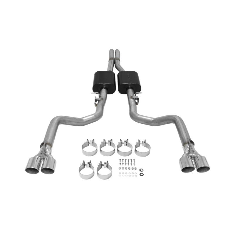 Dodge Challenger R/T Scat Pack Performance Exhaust - Rear - Flowmaster - American Thunder Cat Back - `15-`23