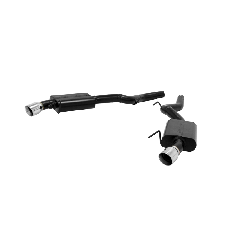 Ford Mustang GT Performance Exhaust - Rear - Flowmaster - American Thunder Axle-Back - Polished Stainless Steel - `15-`17