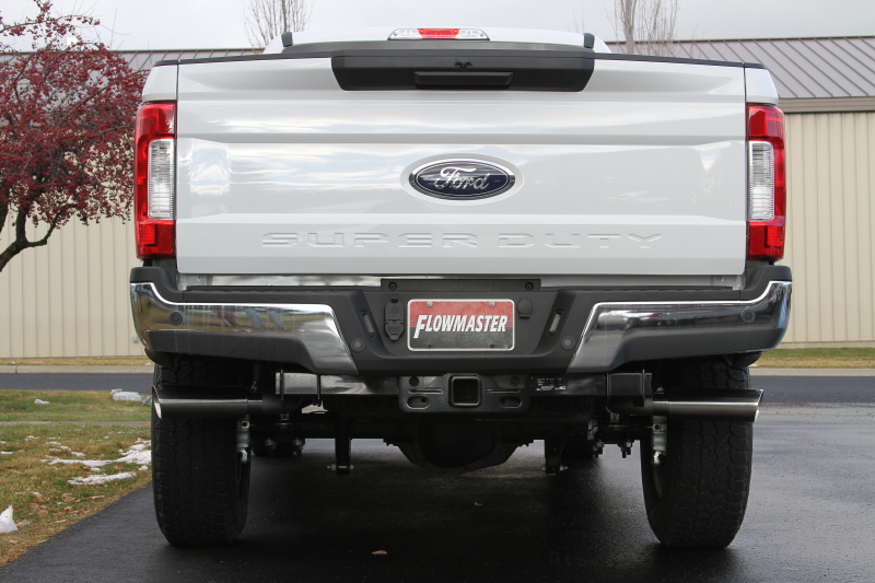 Ford F-350 Super Duty Performance Exhaust - Dual Exit - Flowmaster - Force II Cat-Back - `17-`26