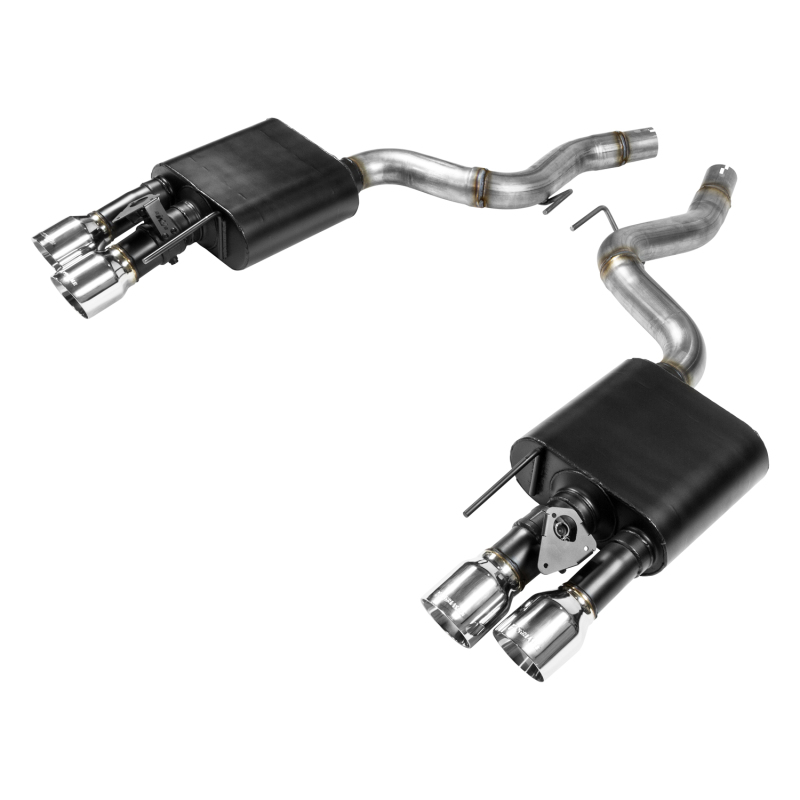 Ford Mustang GT Performance Exhaust - Rear - Flowmaster - American Thunder Axle-Back with Valves - Polished - `18-`23
