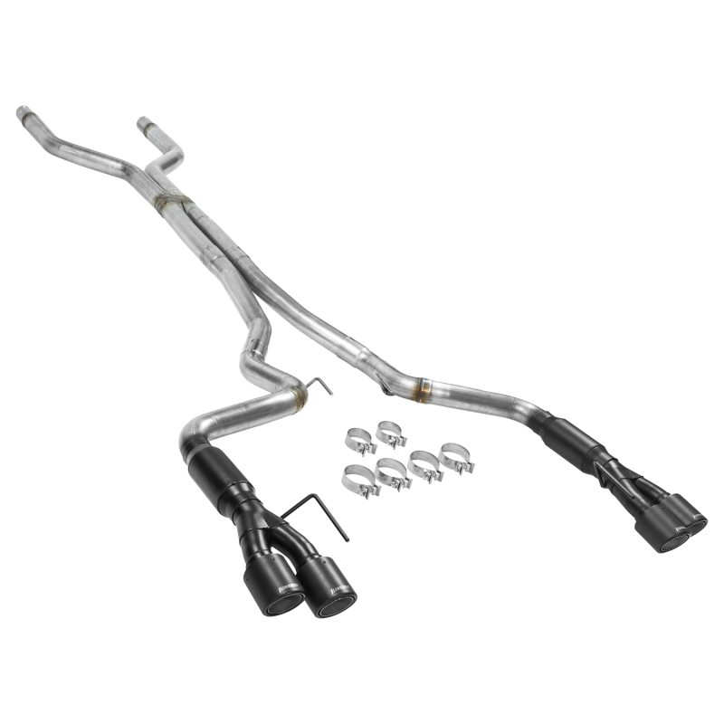 Ford Mustang GT Performance Exhaust - Flowmaster - Outlaw Cat-Back - Carbon Fiber - `18-`23